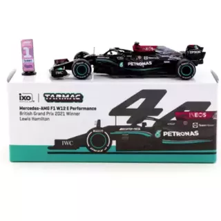 IXO Tarmac Works 1/64 Mercedes-AMG F1 W12 E Performance - British Grand Prix 2021 Winner - Lewis Hamilton