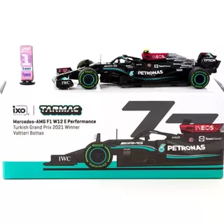 IXO Tarmac Works 1/64 Mercedes-AMG F1 W12 E Performance - Turkish Grand Prix 2021 Winner - Valtteri Bottas