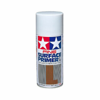 TAMIYA 180ml FINE SURFACE PRIMER L FOR PLASTIC & METAL (LIGHT GRAY)