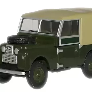 Oxford Military Land Rover 88 Canvas Green Bronze - 1:76 Scale