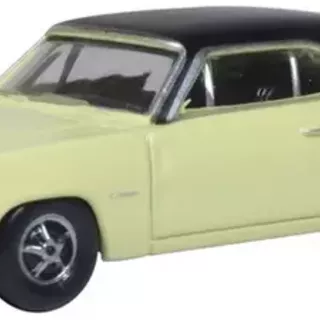 Oxford Diecast Dodge Charger 1968 Yellow/black 1/87