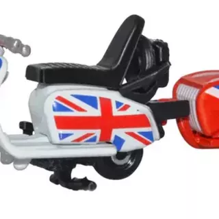 Oxford Diecast Scooter & Trailer Union Jack 1/76