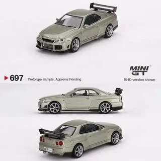 Mini GT Nissan Skyline GT-R (R34) Tommykaira R-z Millenium Jade