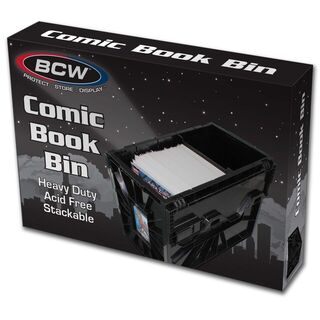 BCW Comic Bin Short Black