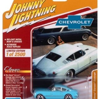 Johnny Lightning Classic Gold 2023 - 1954 Chevrolet Corvair Concept Car (Sky Blue)