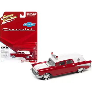 Johnny Lightning 1/64 1957 Chevy Ambulance