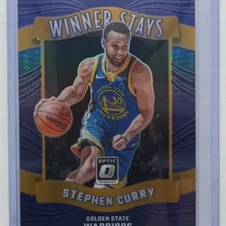 2023-24 Panini Donruss Optic Stephen Curry Purple Prizm Winner Stays 16 Warriors