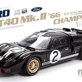 Ford GT40 Mk.II 1966 Champion Precolor Version McLaren & Amon 1/12 Meng