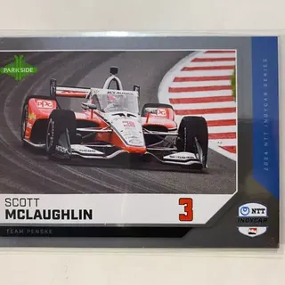 Scott McLaughlin 2024 Parkside NTT INDYCAR 6 Trading Card Foil