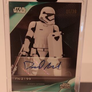 2023 Topps Star Wars Chrome Black David Acord FN-2199 A-DA Green Parallel Autographed 90/99