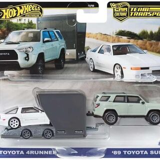 Hot Wheels Car Culture Team Transport 2024 #72 '18 Toyota 4Runner & '89 Toyota Supra