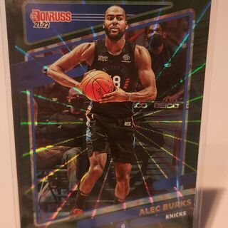 2021-22 Panini Donruss Basketball 92 Alec Burks Green Laser New York Knicks