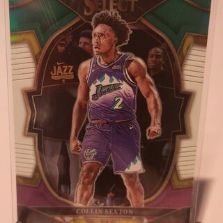 2022-23 Panini Select Collin Sexton Tri-color Prizm Utah Jazz 23