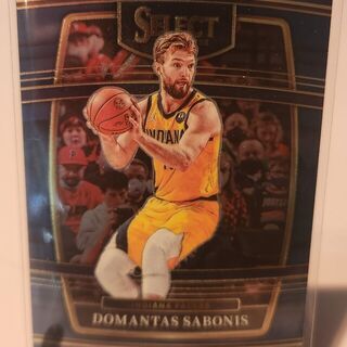 2021-22 Panini Select Concourse Blue Silver Prizm Domantas Sabonis 73 Indiana Pacers