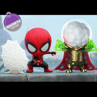 Hot Toys Cosbaby Spiderman: Far From Home Spiderman & Mysterio Set