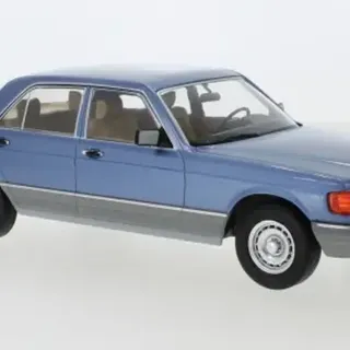 1979 Mercedes Benz S-Class W126 Light Blue - Model Car Group 1/18