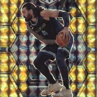 2022-23 Panini Mosaic - Reactive Yellow Mosaic Prizm 140 Steven Adams Memphis Grizzlies