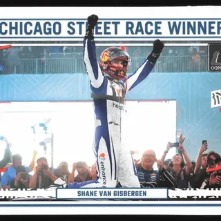 2024 Panini Donruss Racing Optic 190 Shane Van Gisbergen Chicago Street Race Winner