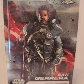 2024 Topps Chrome Star Wars Saw Gerrera Refractor Debut Trading Card 17