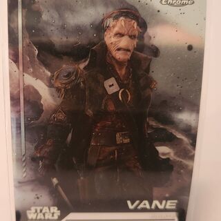 2024 Topps Chrome Star Wars Vane Aurebesh Rebel Refractor Trading Card 85