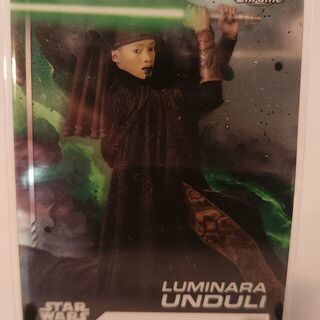 2024 Topps Chrome Star Wars 145 Luminara Unduli Refractor Trading Card