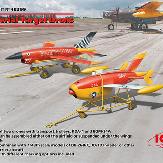 US Aerial Target Drones (KDA-1/BQM-34A) Kitset - ICM 1/48