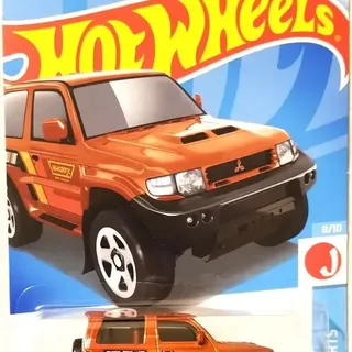 Hot Wheels J-Imports 2024 MF Orange Mitsubishi Pajero Evolution (LC)