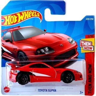 Hot Wheels Then and Now Red Toyota Supra (SC)