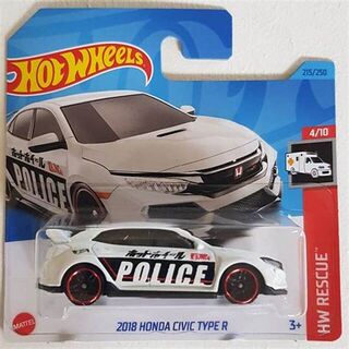 Hot Wheels HW Rescue 2018 Honda Civic Type R Police (SC)