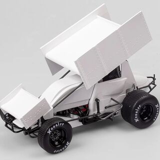 Authentic Collectables 1:18 Plain Body Sprintcar - Gloss White