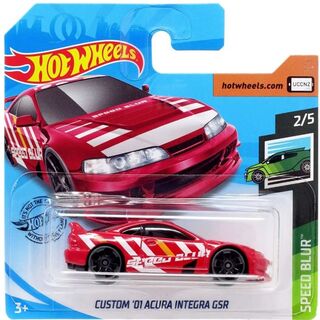 Hotwheels Custom '01 Acura Integra GSR (SC) Red Speed Blur