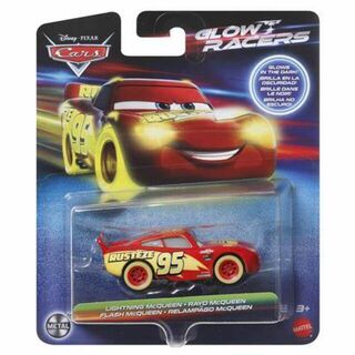 Mattel Disney and Pixar Glow Racer Lightning McQueen