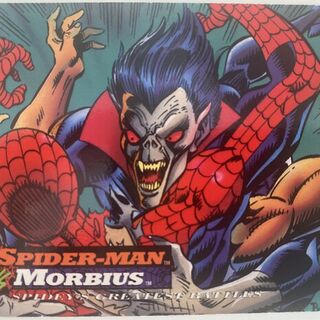 1994 Marvel Fleer Amazing Spider-Man #121 Spider-Man verses Morbius