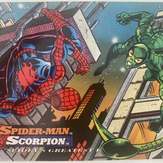 1994 Marvel Fleer Amazing Spider-Man #118 Spider-Man verses Scorpion