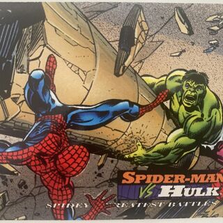 1994 Marvel Fleer Amazing Spider-Man #107 Spider-Man verses Hulk