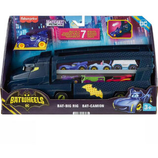 Fisher Price DC Batwheels Bat Big Rig Bat Camion Toy Carrier Playset