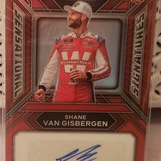 Shane Van Gisbergen 2024 Panini Prizm Sensational Signatures Rookie Auto Red Prizm 8/99 SS-SVG