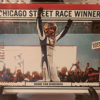 2024 Panini Donruss Racing Optic #190 Shane Van Gisbergen Chicago Street Race Winner 130/299