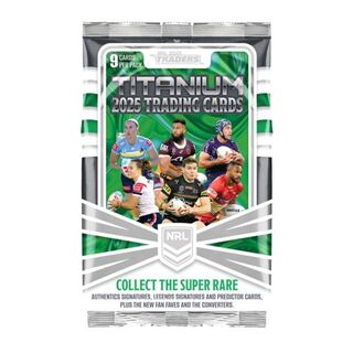 Rugby League 2025 NRL Traders Titanium Edition 9-card Booster Pack