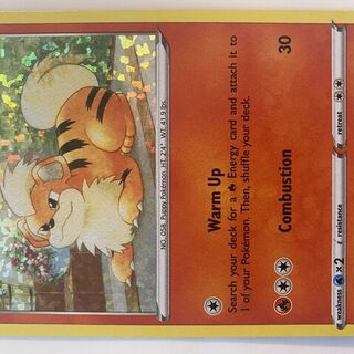 Pokémon TCG: Growlithe Holo Card