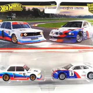 Hot Wheels Premium 2 Pack BMW 320 Group 5 & 2001 BMW M3 GTR
