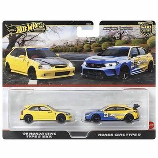 Hot Wheels Premium 2 Pack '99 Honda Civic Type R (EK9) & Honda Civic Type R