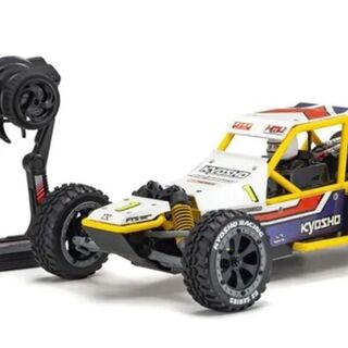 Kyosho 2WD Sand Master 2.0 RC Buggy EZ Series Readyset White and Blue 1/10