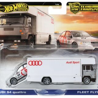 Hotwheels Team Transport #77 Audi S4 Quattro and Fleet Flyer