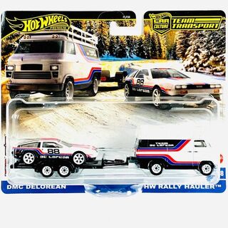 Hotwheels Team Transport #78 DMC Delorean and HW Rally Hauler