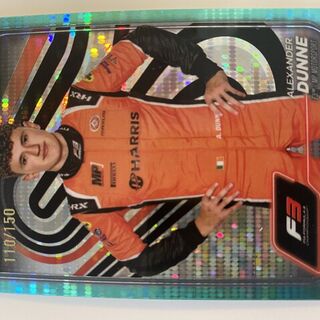 2024 Topps Chrome Qualifying Lap F3 Alexander Dunne 110/150 Blue Refractor