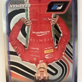 2024 Topps Chrome Qualifying Lap F2 Oliver Bearman #21