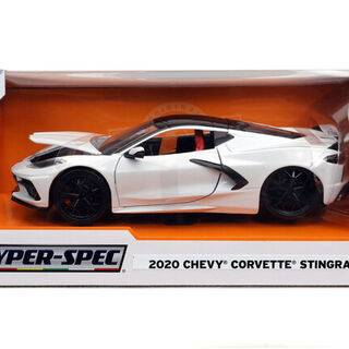 2020 Chevy Corvette Stingray C8 White- 1/24 Jada