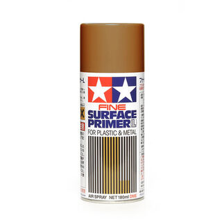 Tamiya Fine Surface Primer L For Plastic & Metal (Oxide Red) - 180ml Spray Can