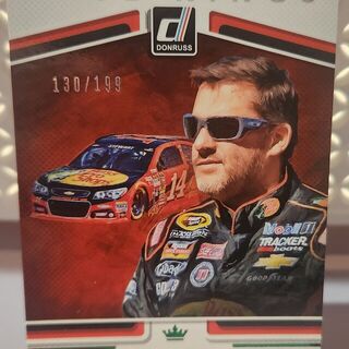 2018 Panini Donruss NASCAR - Race Kings Green Foil Tony Stewart 130/199